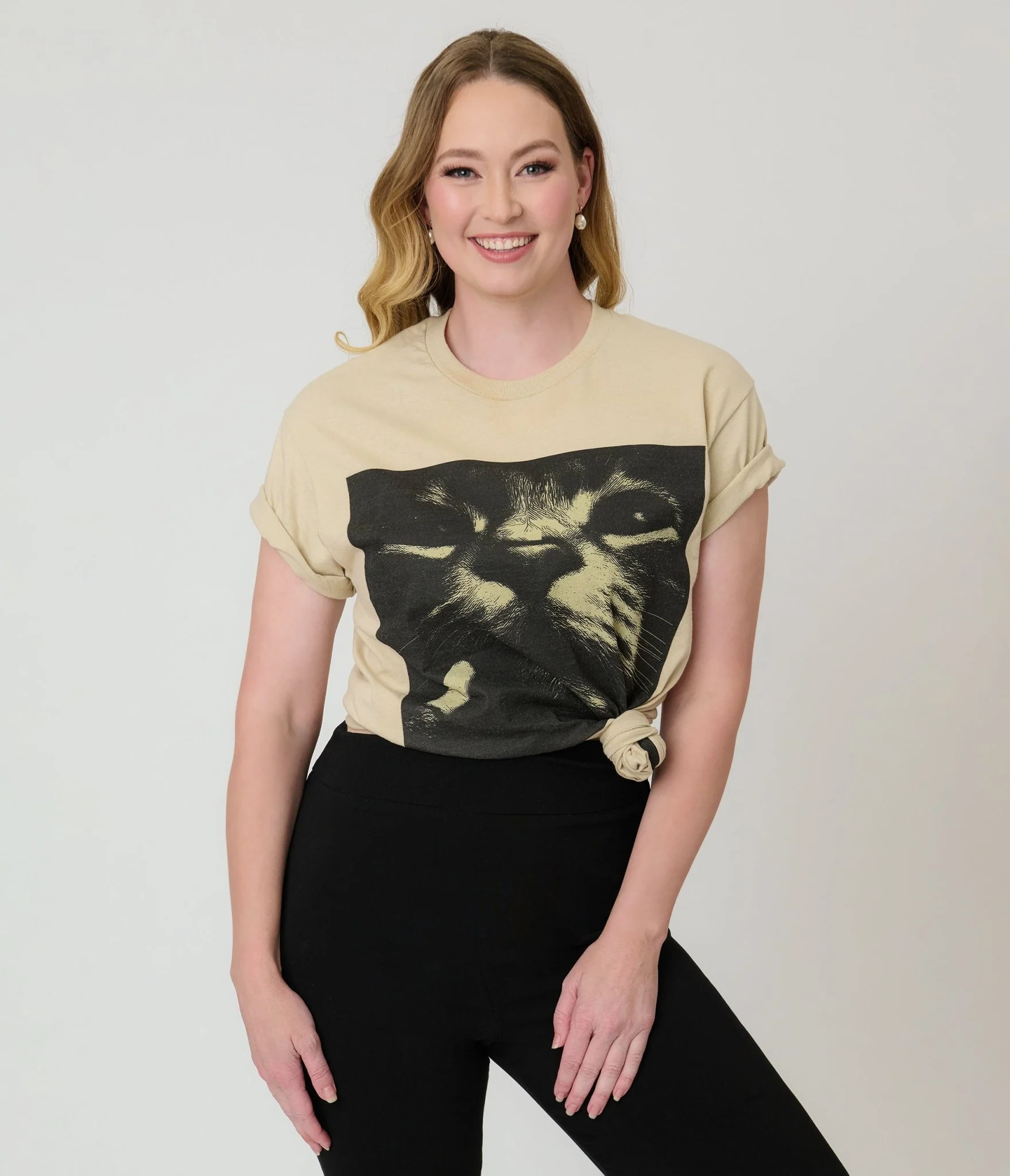 Smoking Cat Unisex Graphic Tee