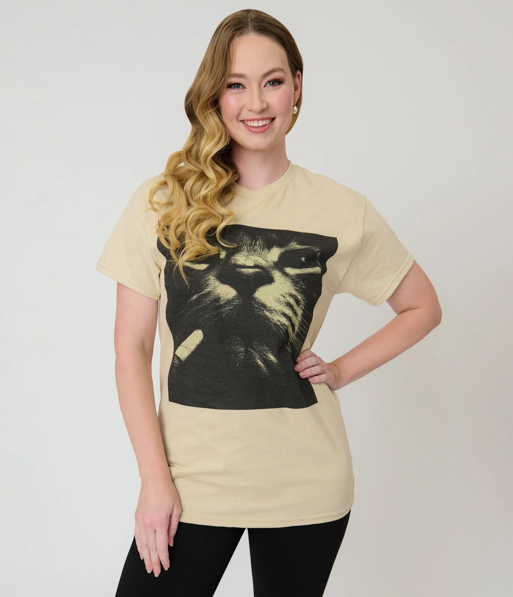 Smoking Cat Unisex Graphic Tee - Image 3