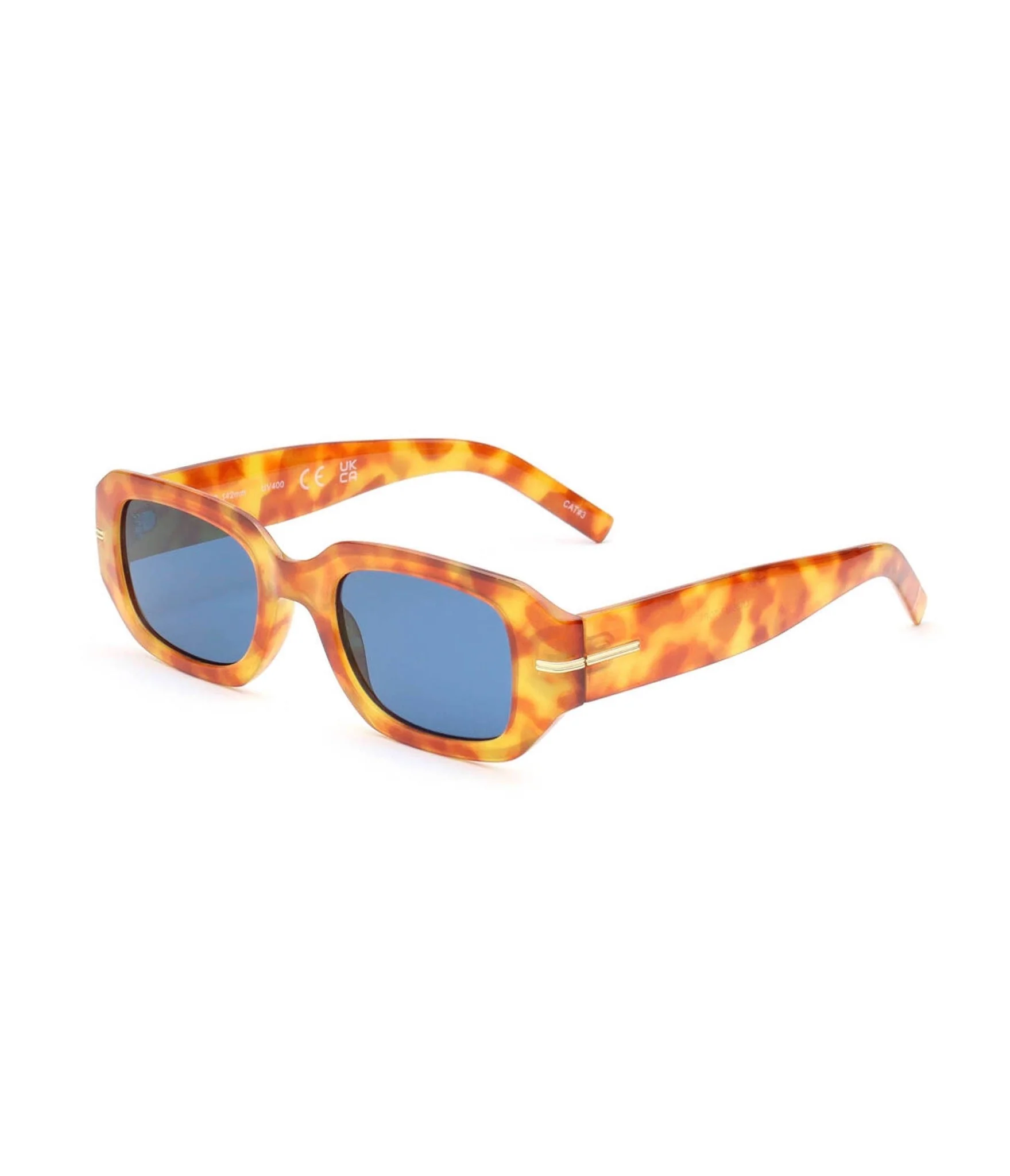 Tortoise Square Tinted Sunglasses