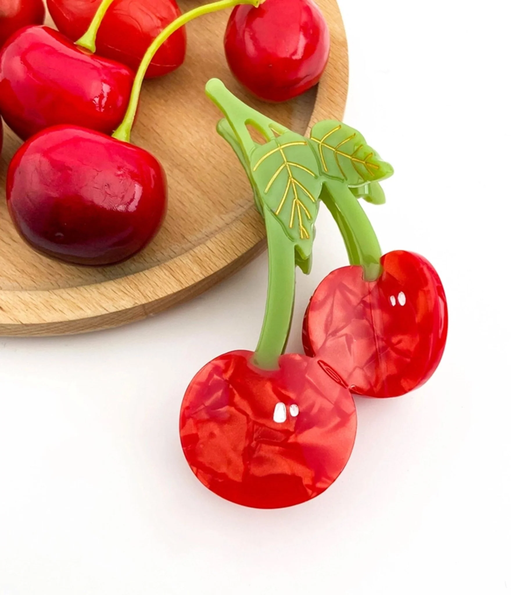 Twin Cherries Hair Clip