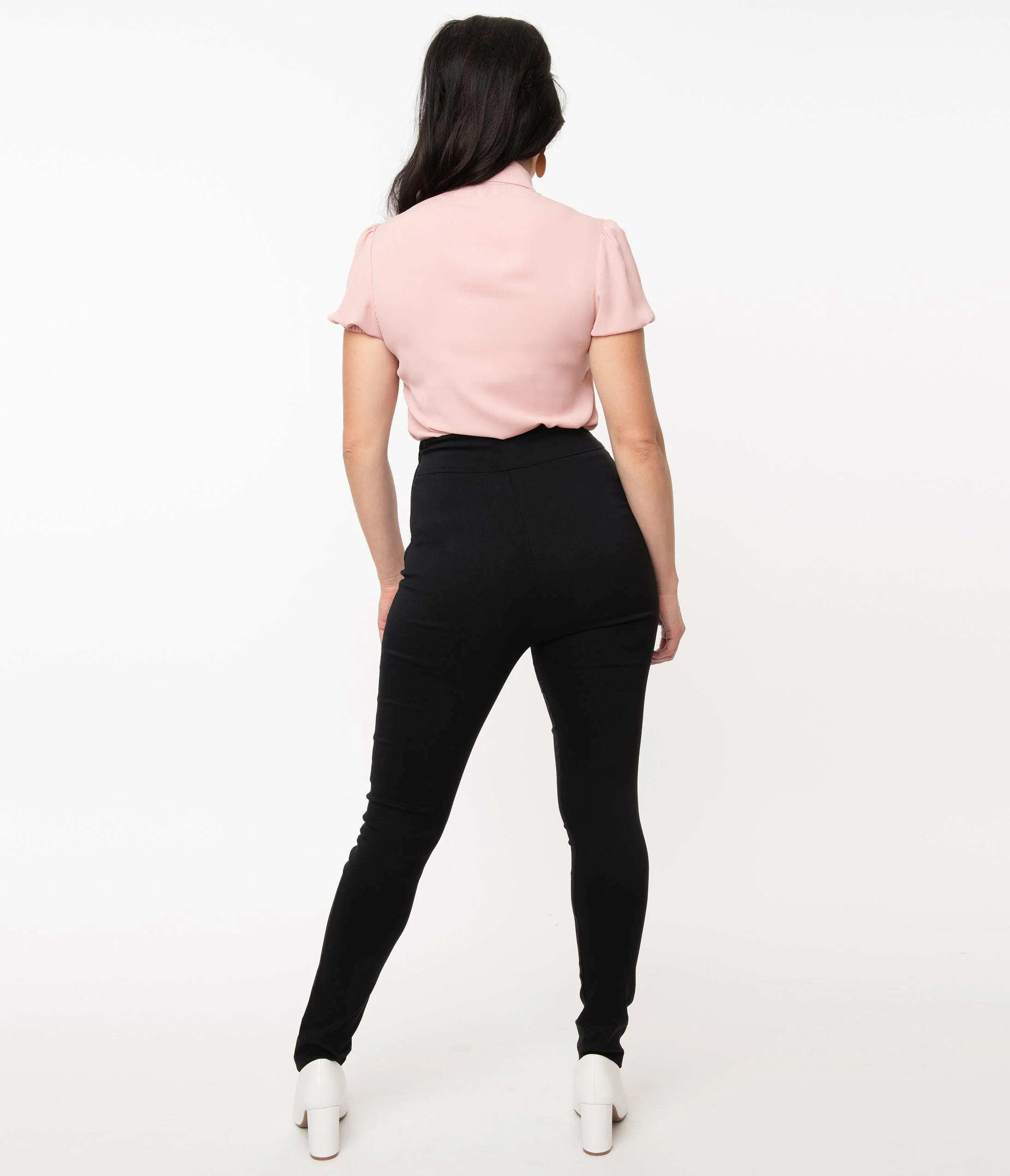 Unique Vintage 1950s Black High Waist Rizzo Cigarette Pants - Image 3