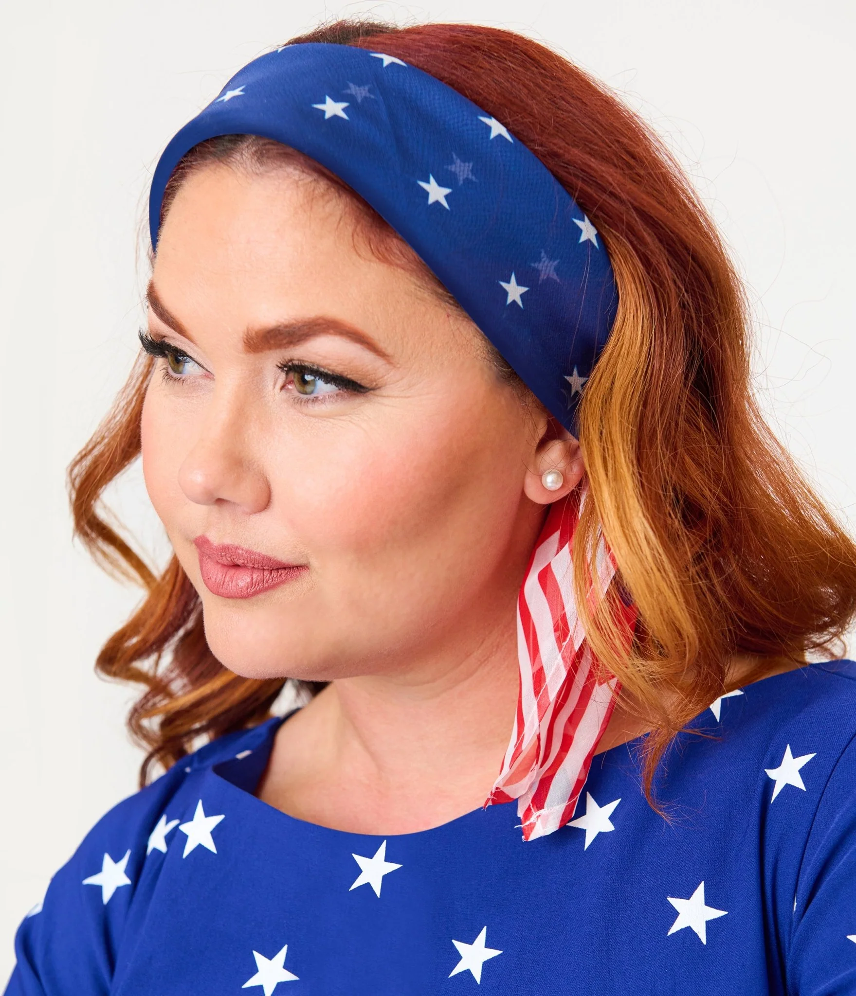 Unique Vintage Americana Hair Scarf