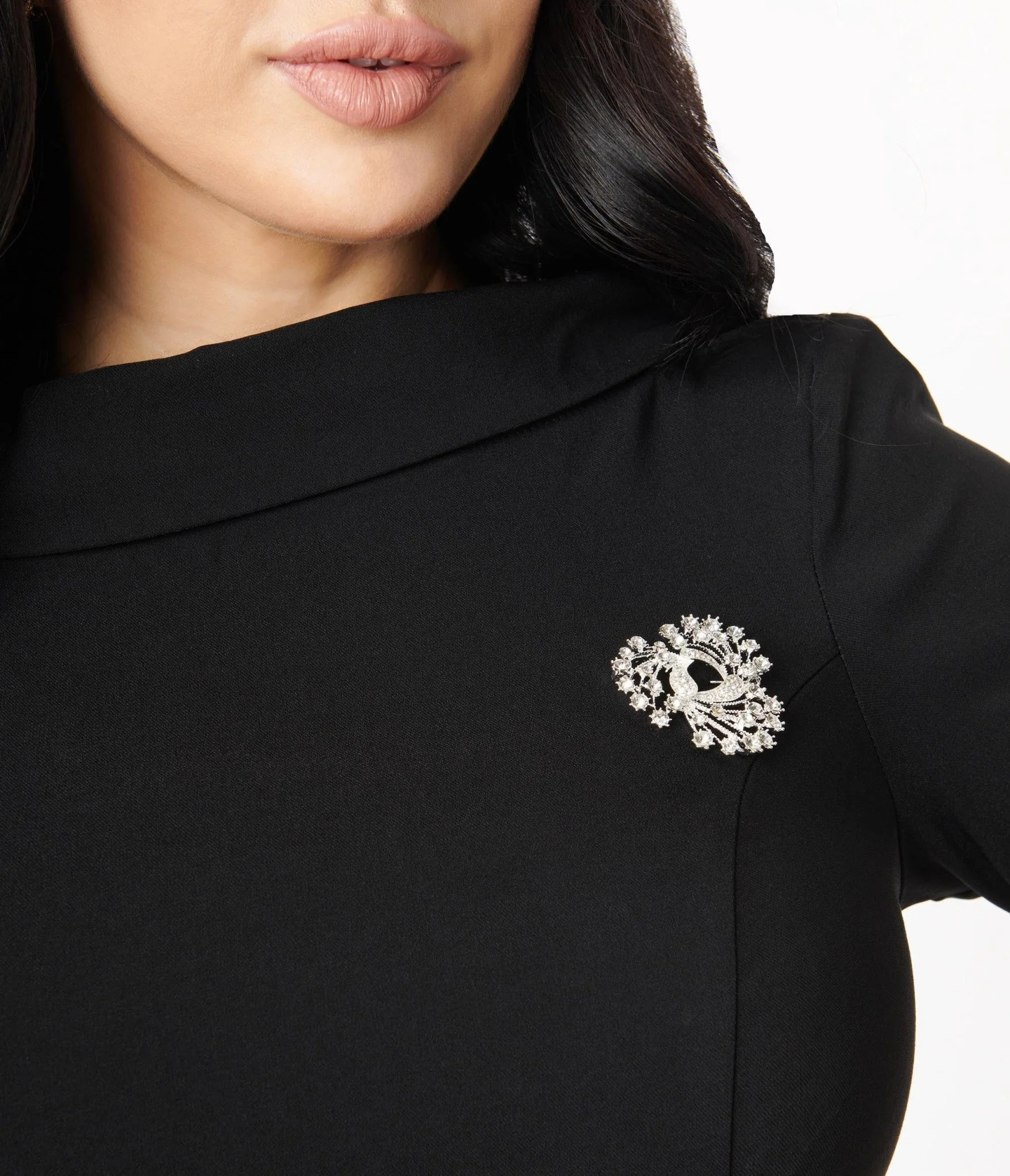 Unique Vintage Black Nicola Swing Dress - Image 2