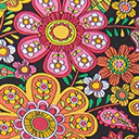 Unique Vintage 1960s Kaleidoscope Floral Daphne Swim Bottoms - Image 4