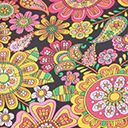Unique Vintage Kaleidoscope Floral Southampton Swim Top - Image 4