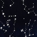 Unique Vintage 1970s Navy & Silver Stars Velvet Wrap Midi Dress - Image 6