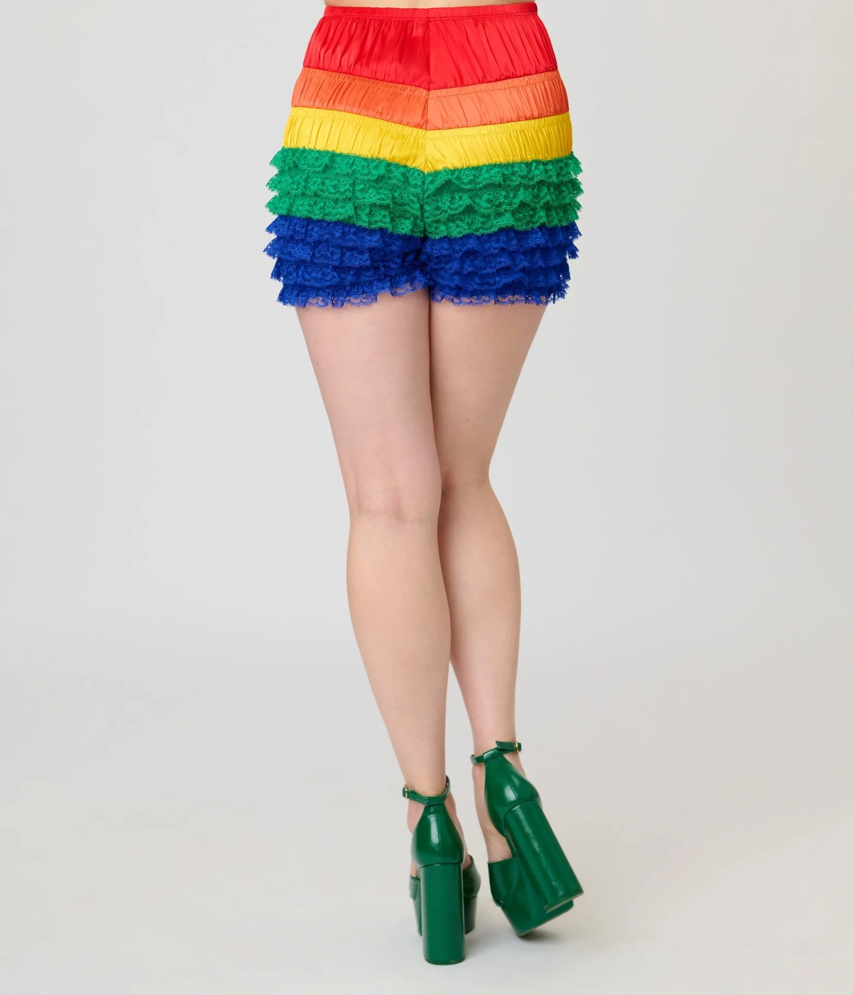 Unique Vintage Rainbow Multi Layered High Waisted Bloomers - Image 2