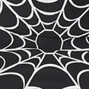 Unique Vintage Spiderweb Print Midnight Swim Skirt - Image 6