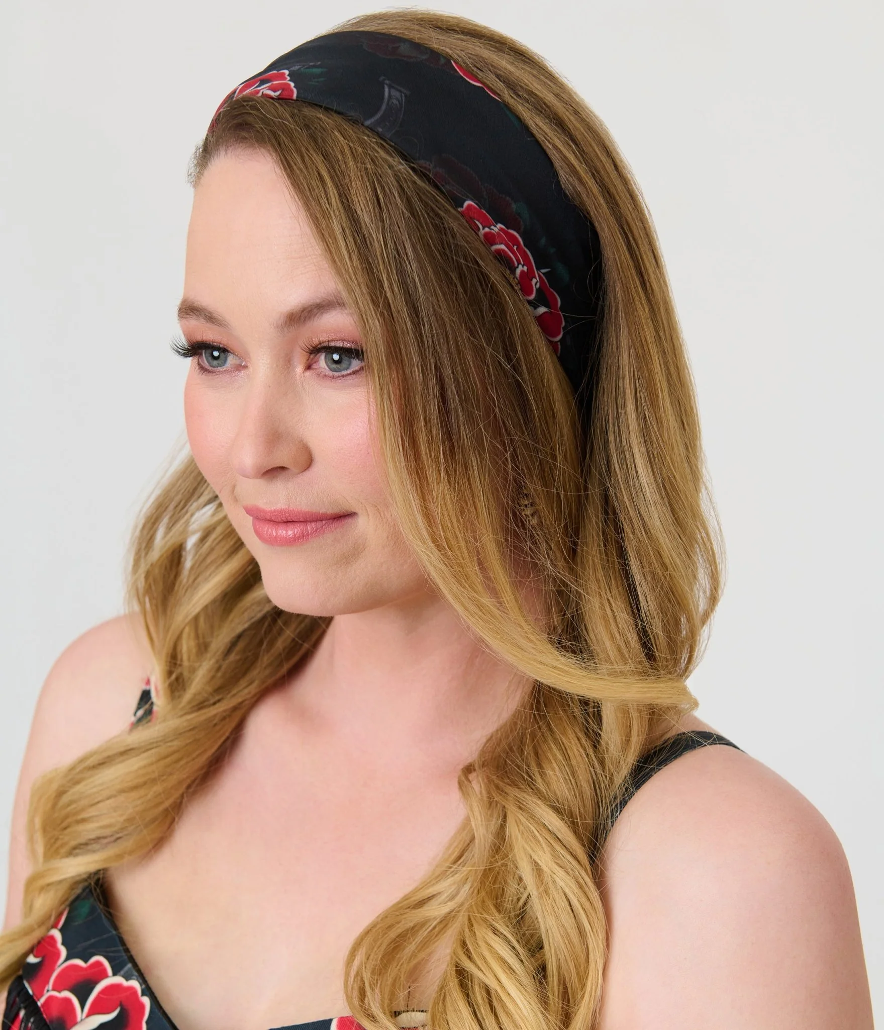 Unique Vintage Western Roses Hair Scarf