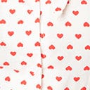 Unique Vintage 1960s White & Red Heart Print Chita Blouse - Image 6