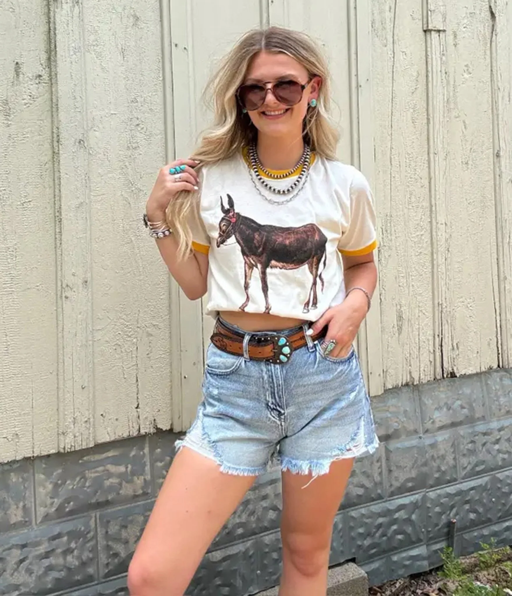 Vintage Donkey Ringer Tee